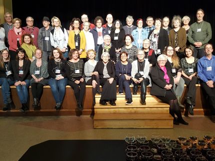 2019 Groupe d'artistes au Symposium Sogetel à Nicolet.